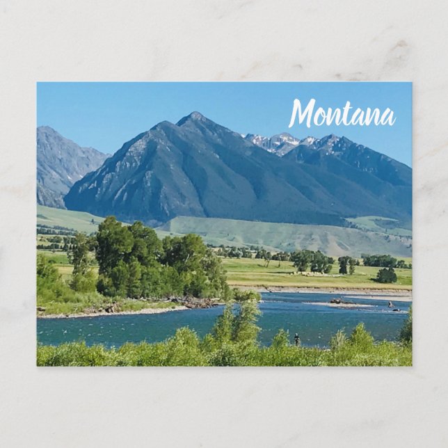 Cartão Postal Montana River Viagem Souvenir (Frente)