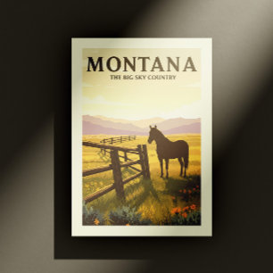 Cartão Postal Montana Vintage