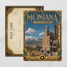 Montana Vintage Art Deco Era de Ouro