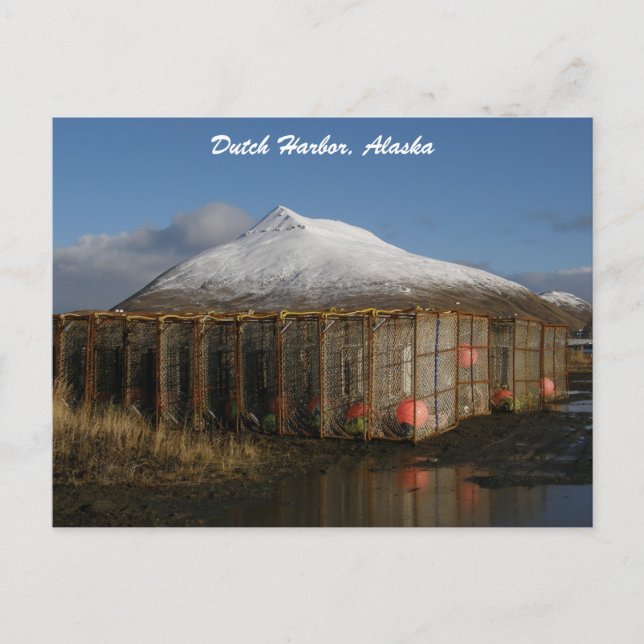 Cartão Postal Montanha Ballyhoo atrás de Potes de Caranguejo (Frente)