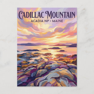 Cartão Postal Montanha Cadillac, Parque Nacional Acadia EUA