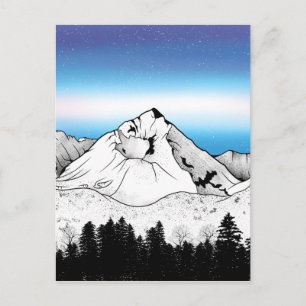 Cartão Postal Montanha da Eslováquia