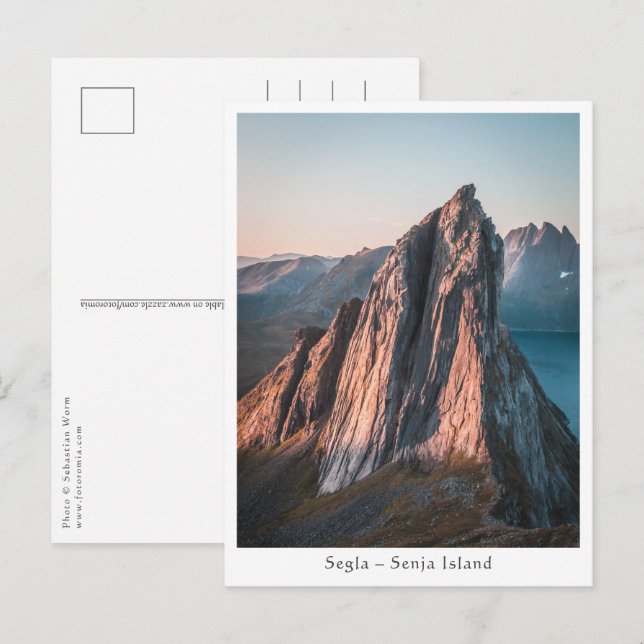 Cartão Postal Montanha da Noruega (Frente/Verso)