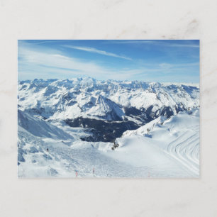 Cartão Postal montanha de esqui da áustria viagem alcalis paisa