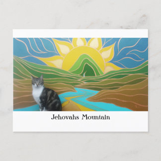 Cartão Postal Montanha de Jeová que apresenta Pudim