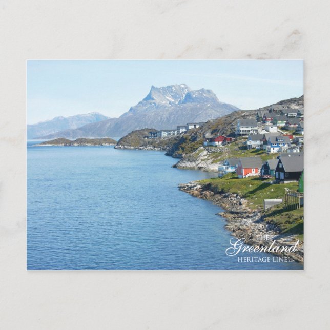 Cartão Postal Montanha de Sermitsiaaq, Nuuk (Frente)