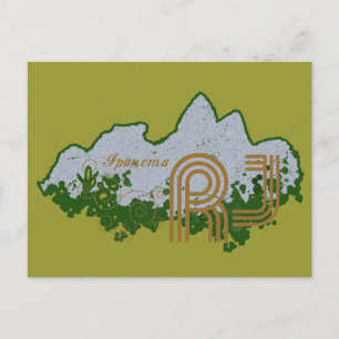 Cartão Postal montanha Dois Irmãos no Leblon