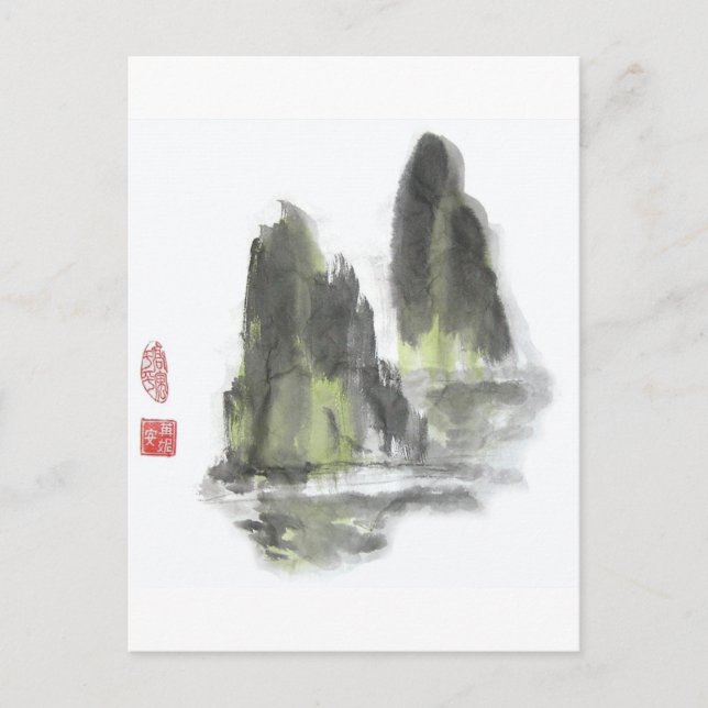 Cartão Postal Montanha dos Gigantes em Branco (Frente)