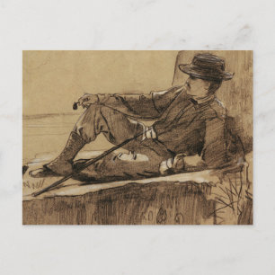 Cartão Postal Montanha em Descanso por Winslow Homer