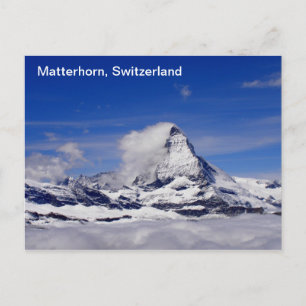 Cartão Postal Montanha Matterhorn na Suiça