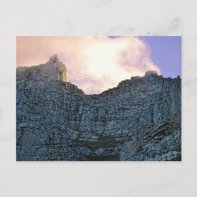 Cartão Postal Montanha Mesa da Cidade do Cabo (Frente)