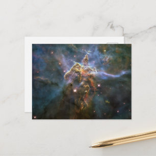 Cartão Postal Montanha Mística no Espaço Hubble na Nebulosa Cari