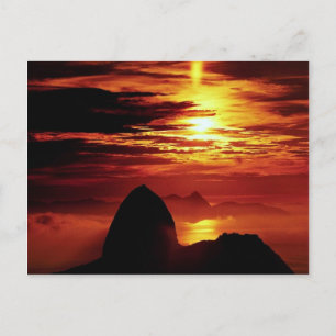 Cartão Postal Montanha Sugarloaf, Rio de Janeiro, Brasil