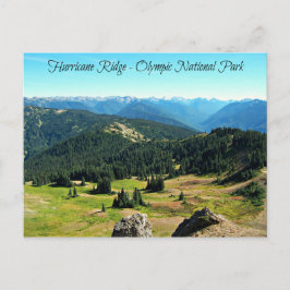 Cartão Postal Montanha Vista do Furacão Ridge