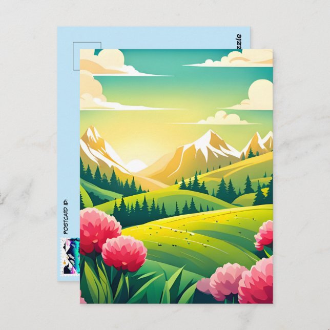 Cartão Postal Montanha Vista, Pós-Travessia (Frente/Verso)