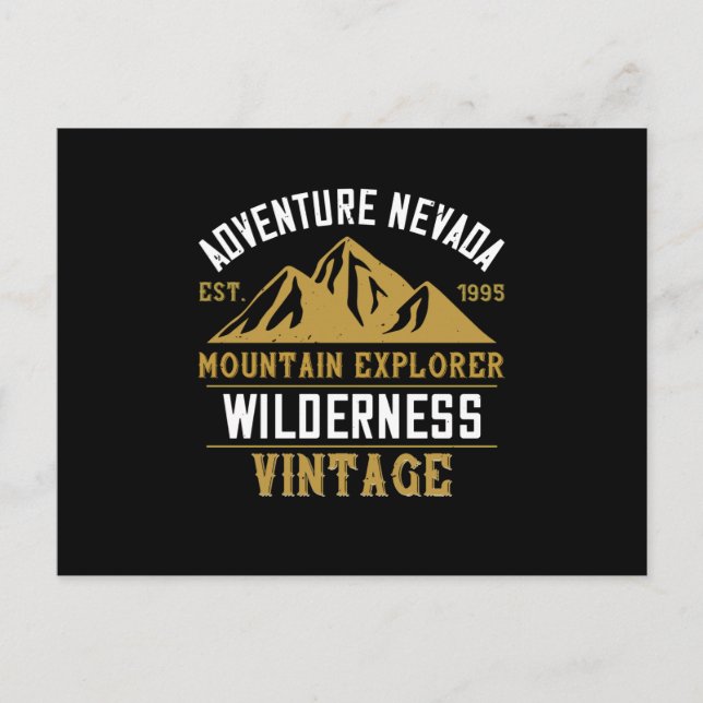 Cartão Postal Montanhas - Adventure Nevada Mountain (Frente)