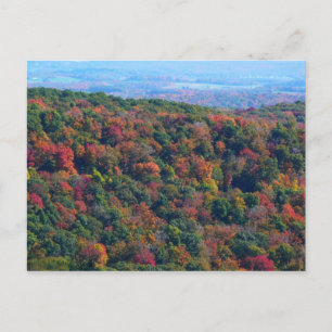 Cartão Postal Montanhas Appalachian em queda