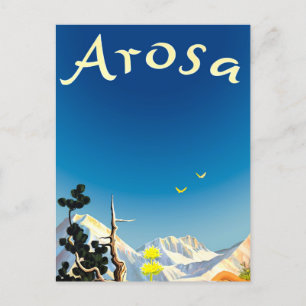 Cartão Postal Montanhas Arosa, Campo de Verão