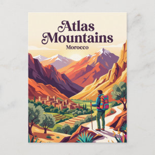 Cartão Postal Montanhas Atlas Marrocos