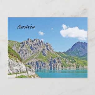 Cartão Postal Montanhas austríacas em Vorarlberg no Verão