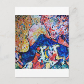 Cartão Postal Montanhas azuis de cavaleiro Wassily Kandinsky