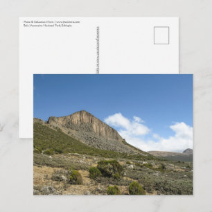 Cartão Postal Montanhas Bale Etiópia