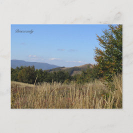 Cartão Postal Montanhas Bieszczady Polônia