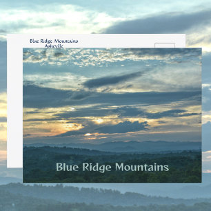 Cartão Postal Montanhas Blue Ridge Asheville Carolina do Norte