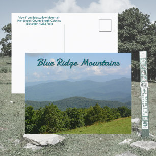Cartão Postal Montanhas Blue Ridge - Bearwallow Mountain NC