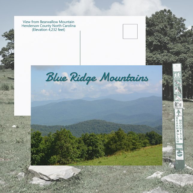 Cartão Postal Montanhas Blue Ridge - Bearwallow Mountain NC (Criador carregado)