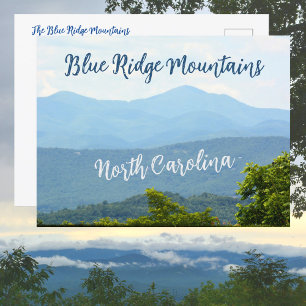 Cartão Postal Montanhas Blue Ridge Carolina do Norte Fotográfico