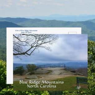 Cartão Postal Montanhas Blue Ridge Jump Off Rock NC