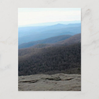 Cartão Postal Montanhas Blue Ridge na Carolina do Norte