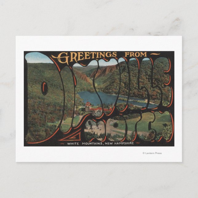 Cartão Postal Montanhas brancas, New Hampshire - Dixville (Frente)