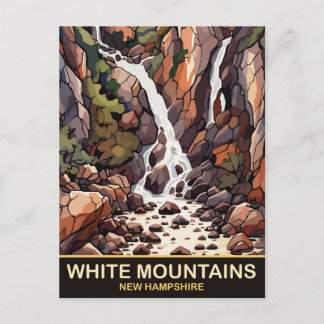 Cartão Postal Montanhas Brancas, New Hampshire, Viagem 