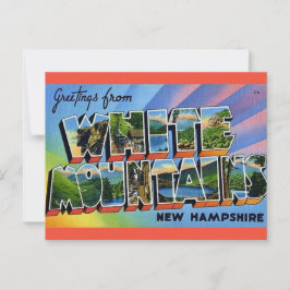 Cartão Postal Montanhas Brancas NH