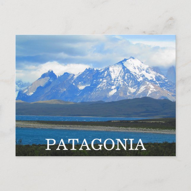 Cartão Postal montanhas da patagônia (Frente)