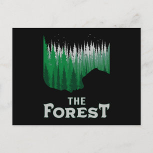 Cartão Postal Montanhas de Acampamento de Caminho da Natureza ao