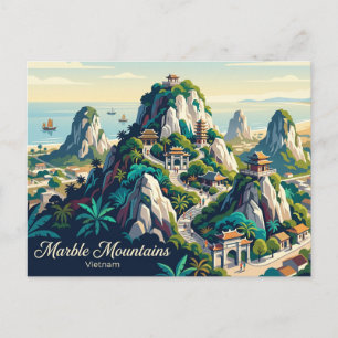 Cartão Postal Montanhas de Mármore Vietnam