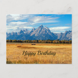 Cartão Postal Montanhas do Campo Dourado de Aniversário