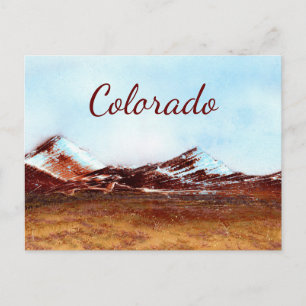 Cartão Postal Montanhas do Colorado em Cores