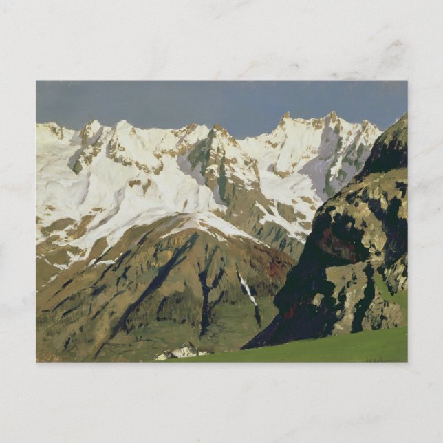 Cartão Postal Montanhas do Monte Branco, 1897 (Frente)