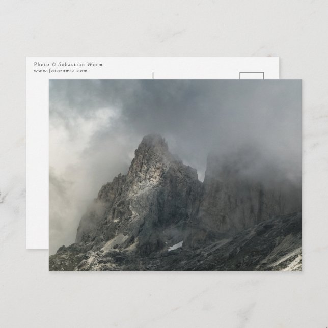 Cartão Postal Montanhas do Tirol do Sul (Frente/Verso)