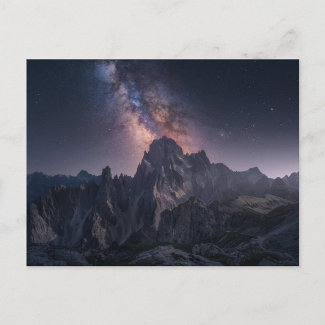 Cartão Postal Montanhas | Dolomites Mountain, Itália (Frente)