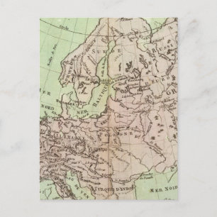 Cartão Postal Montanhas e rios da Europa