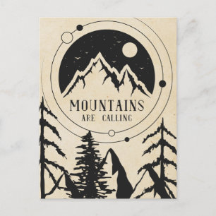 Cartão Postal Montanhas Estão Chamando