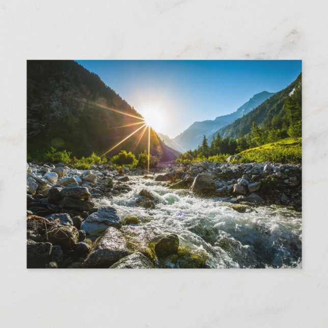 Cartão Postal Montanhas | Hohe Tauern National Park, Áustria (Frente)
