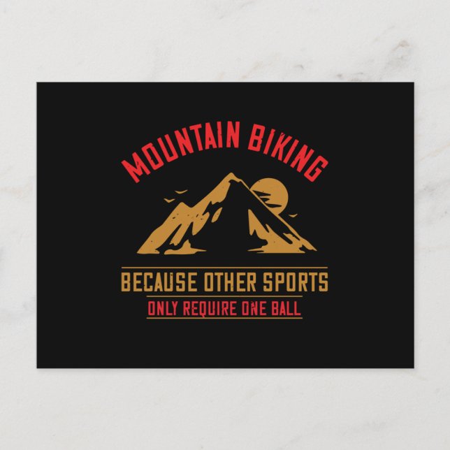 Cartão Postal Montanhas - Mountain Biking Sem Bola (Frente)