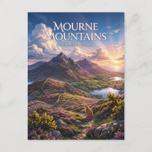 Cartão Postal Montanhas Mourne Irlanda do Norte