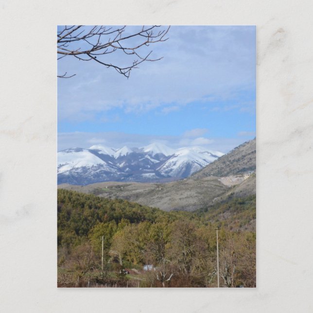 Cartão Postal Montanhas Na Calábria (Frente)